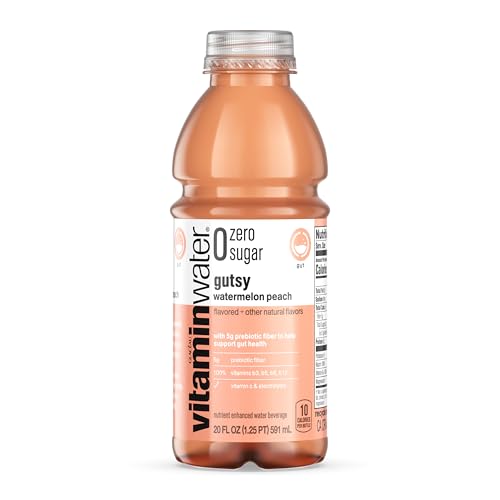 vitaminwater zero sugar gutsy Bottles, 20 fl oz, 12 Pack