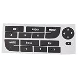 Installation facile : l'autocollant de réparation de bouton radio inclus dans le colis, ce qui rend l'installation un jeu d'enfant. Décollez simplement le support et appliquez directement sur les boutons.