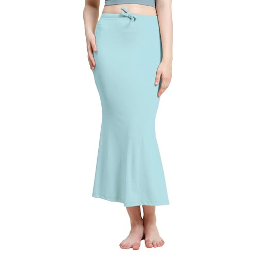 Image of Amazon Brand - Anarva Women Cotton Blended Saree Shapewear Regular Petticoat Skirt For Saree