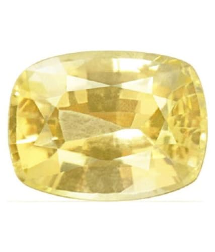 Zafiro amarillo natural de 6,55 quilates y 7,25 ratti de Ceilán sin tratar