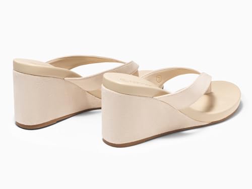 Image of Coutgo Womens Wedge Heels Sandals Platform Flip Flops Slides Slip On Summer Beach Shoes