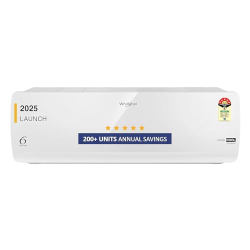 Whirlpool 1.5 Ton 5 Star, Magicool Inverter Split AC (MAGICOOL 15T 5S INV CNV S5K2PP0, Copper,...