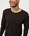 Real Essentials 3 Pack: Men's Cotton Long Sleeve Crew Neck T-Shirt with Pocket - Soft Work Casual Jersey Tees- Set 5, 3XL
