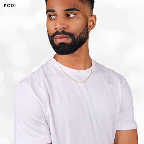 Pori Jewelers 18K Yellow Gold 1.5Mm, 1.8Mm, 2Mm, 2.5Mm, 3Mm, 4Mm, Or 5Mm Diamond Cut Rope Chain Necklace Unisex Sizes 16"-30" (1.5Mm, 16) #TOP5