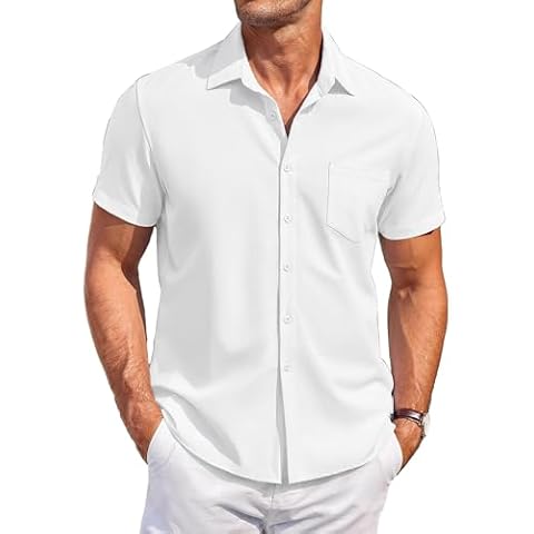 Chemise COOFANDY Été Manches Courtes Cover