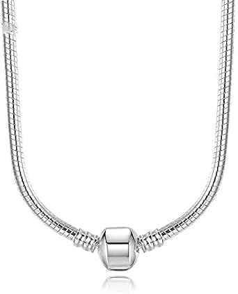 European 3mm Snake Chain Charm Bead 