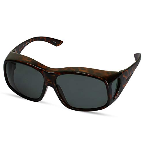 Image of LensCovers Polarized Wraparound Sunglasses | Wear Over Sunglasses | Fitover for Glasses