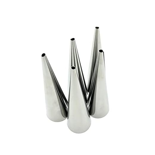 Mikinona 10pièces Moules à Croissants Acier Inoxydable Lot De Idéaux Pour Préparer Des Pâtisseries Forme De Cornet Résistants Chaleur Et Réutilisables Parfaits Pour Apéritifs