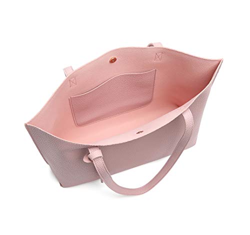 Image of Dreubea Women's Soft Faux Leather Tote Shoulder Bag from, Big Capacity Tassel Handbag
