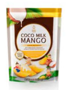 SIAM'S ROYAL COCO MILK MANGO - Soft Dried Mango Coated with Coconut Milk - Healthy Emergency Snack for Lunch Box or Coffee Break - 6 Packs - 6 Individual Sachets Per Pack (3.6oz)