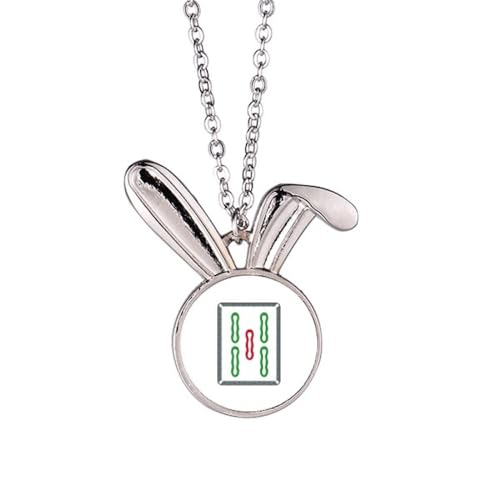 Collier pendentif lapin Mahjong fini les bijoux invisibles et ternes