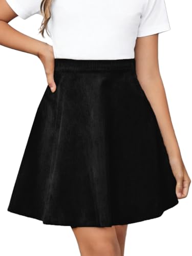Girls A-Line Corduroy Skirt for Casual School Outfit