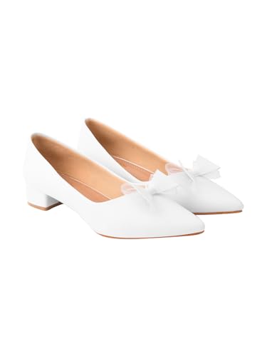 Image of Shoetopia Women's Patent Finish Heeled Mule Sandal, Open Toe Slip-On Mid Heel Slide, for Casual, Office, Evening and Special Occasions
