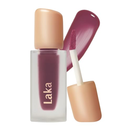 Image of Laka Fruity Glam Tint | Glowing Korean Lip Tint with Hydrating Lightweight Texture | Buildable Color, Non-Sticky High Shine Gloss | K-Beauty Korean Makeup | #180 Arcadia, 0.15oz