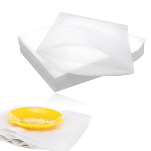 WUSJCOF 20 unidades Bolsas de Espuma Embalaje de Espuma, Caja de Burbujas Espuma para Proteger Platos Vasos Porcelana, Artículos Frágiles, Suministros de Envío, Papel Burbuja, Plástico Burbujas