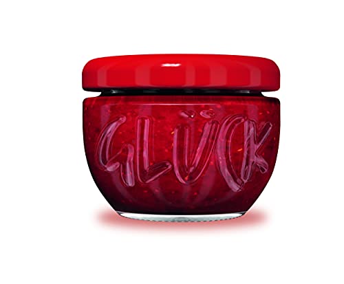 Glück Marmeladen Adventskalender – 24 Mini-Marmeladen & Honig – Feinkost Geschenkkalender für Frühstück & Geschenkidee – Handgemachter Adventskalender Deutschland