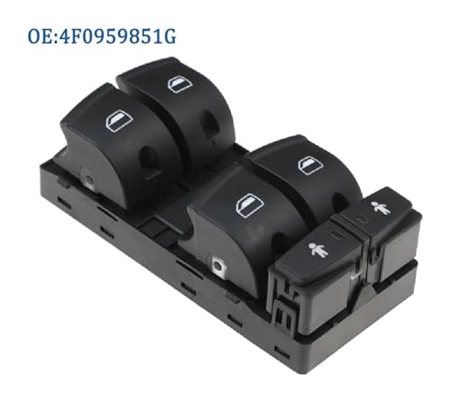 Commande lève-vitre Audi A6 boutons robustes finition soignée pour Quattro - 3