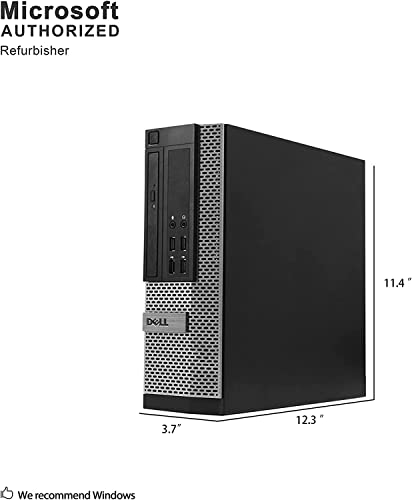 Image of Dell Optiplex 9020 SFF High Performance Desktop Computer, Intel Core i7-4790 up to 4.0GHz, 16GB RAM, 960GB SSD, Windows 11 Pro, USB WiFi Adapter, (Renewed)