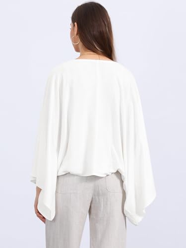 Image of Seta T Women's Linen Cardigan Spring Summer 3 /4 Sleeve Open Front Loose Cover Ups Lightweight Shrug