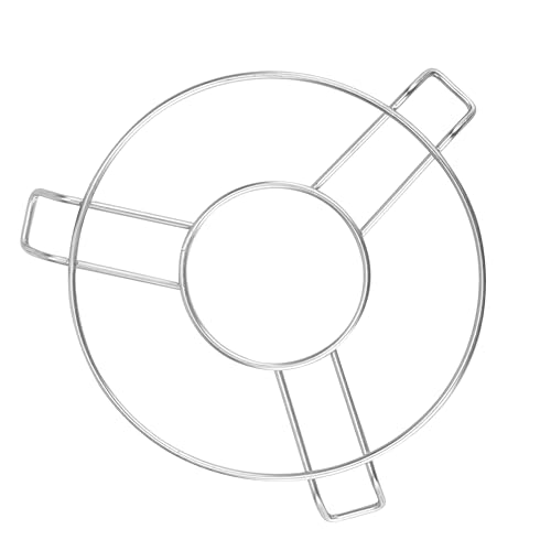 Image of Steel Trivets Hot Pot Stand for Kitchen Dining Table Rack | Patila, Kadai Stand, Rust Proof Cooling Steaming Rack Stand, Kitchen Utensil Vessel Holder (Pack of 3)