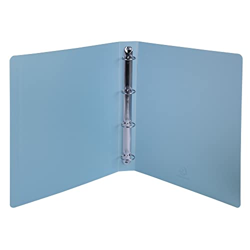 Exacompta, Ref. 51779E, 1 Semi-Rigid Kreacover Pastel Binder in Translucent Polypropylene, 4 Rings Diam 30 mm
