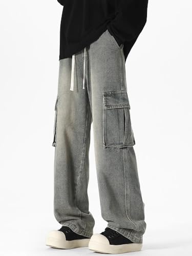 Men's Jeans Thin Summer American Vintage Cargo Pants2