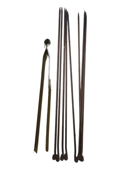 Aadityaa's Barbecue Grilling Sikh Kebab BBQ Grill Shish Kebob Kabob Skewers Iron Sticks 5mm 21