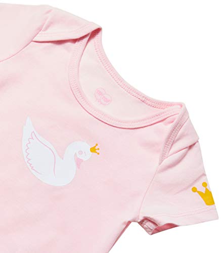 Body Manga curta Cisne, TipTop, Bebê Meninas, Rosa, P