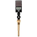 Winters TSD Series Industrial 9IT Digital Thermometer, Solar Powered Display, 3/4