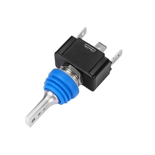 Interruptor de palanca plástico 3 posiciones, SPDT, pines, serie R13-416, 12 mm, resistente al agua, for coche, 20 A/24 V CC, 40 A/12