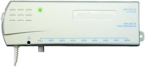 Proception 8 Way Professional Indoor Digital Aerial Signal Booster Amplifier for TV