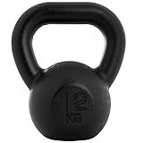 FIGHTDOG Kettlebell/Kugelhantel, Gusseisen, schwarz, Verschiedene Gewichte 8 kg, 10 kg, 12 kg, 16 kg, Krafttraining Schwunghantel (8 kg) (12)