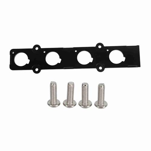NutriEss Coil On Plug Adapter Plate CNC Machined Billet Aluminum Black Anodized Stable Performance Replacement for B Series B16 B18 Valve Cover Fitting (Black)