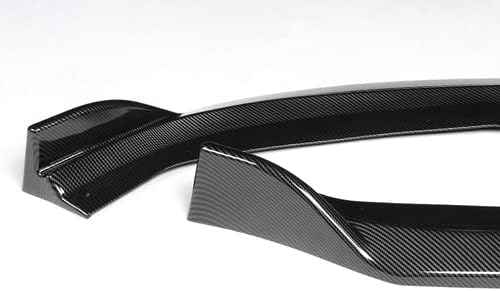 3 Pieces Front Bumper Lip Spoiler Splitter Side Body Kit Trim Protection Compatible with 2017-2020 Audi A3 S3 Premium Plus/S-Line Bumper, 2018 2019 (Painted Carbon Style)