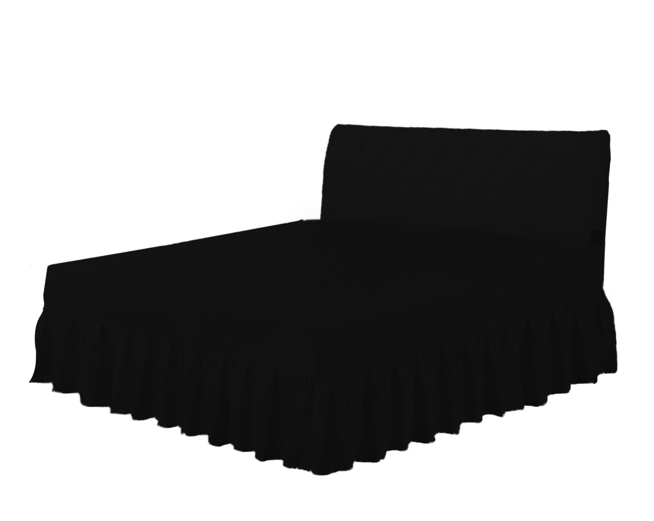 HOME ACE Black Easy Care King Size Fitted Sheets, Super Soft Cotton Sheets โ image 1