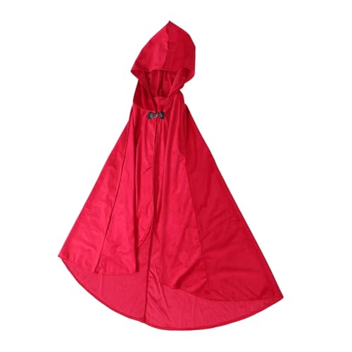 Cape médiévale à capuche velours KOMBIUDA pour costume unisexe