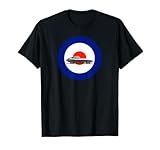 E-Type Jaguar on an RAF Roundel T-Shirt – klassisches Auto-Design T-Shirt
