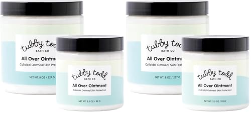 Image of TUBBY TODD All Over Ointment - Baby Eczema Cream, Everyday Multi-Purpose Sensitive, Dry, Irritation Baby Skin Relief Cream, Steroid & Gluten Free, Fragrance Free, 3.5 oz & 8oz, 4 Pack