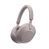 Sony WH-1000XM5 Best Active Noise Cancelling Wireless Bluetooth Over Ear Headphones with Mic for Clear Calling,Battery Life 30 Hours-Smoky Pink