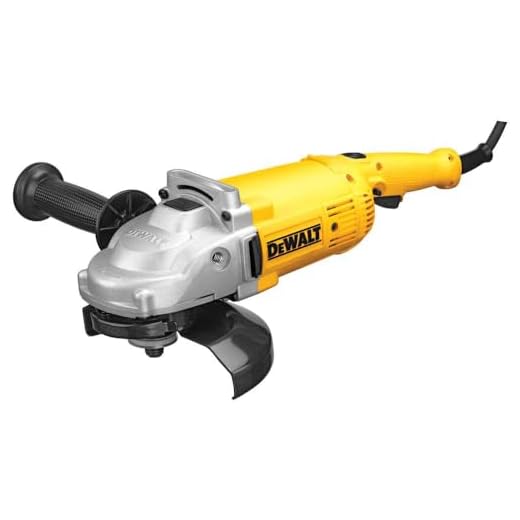 DEWALT DWE4517 7-Inch 8,500 Rpm 4 HP Angle Grinder, Yellow