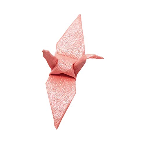 1000 Origami-Papier Kranich rosa Rose Muster Origami Kran aus kleinem Vogel 1,5x1,5 für Hochzeit OrigamiPolly