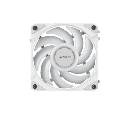 Image of AORUS EZ Chain Fan 120 ICE, 120mm Hydro Dynamic Bearing ARGB Computer Case Fan (Pack of 2)