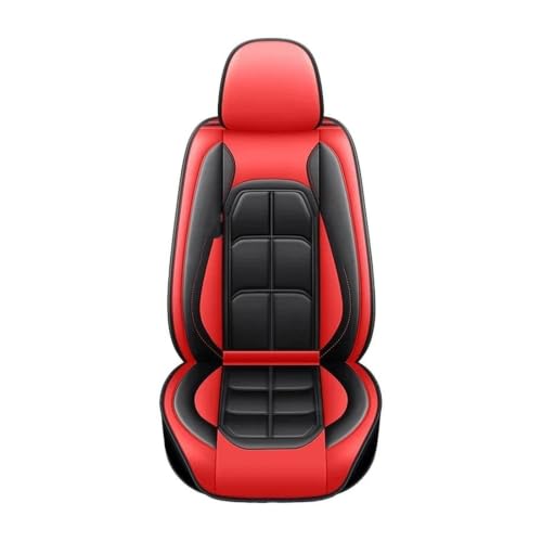 Siège voiture universel en cuir PU rouge haut de gamme pour intérieur auto