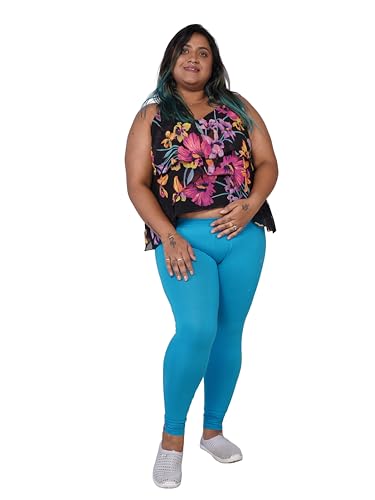 Image of Le-Soft Ladies Cotton Legging | Buttery Soft Stretchy Fit | Churidar Length | Leggings for Women and Girls | Small - 3XL Plus