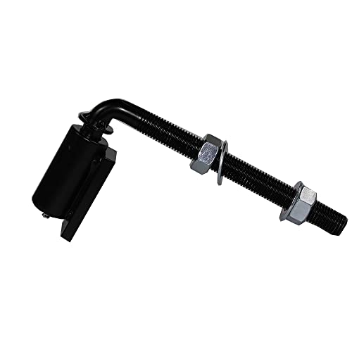 J-Bolt Gate Hinge Steel Dortimate Jl34A Adjustable Steel Barrel Hinges 4" Length Threaded Arm Driveway Gate Hinge Color Black (1.41 Lbs) #TOP1