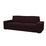  Soferia Fodera Extra Ikea KIVIK Divano a 3 posti, Tessuto Elegance Dark Brown