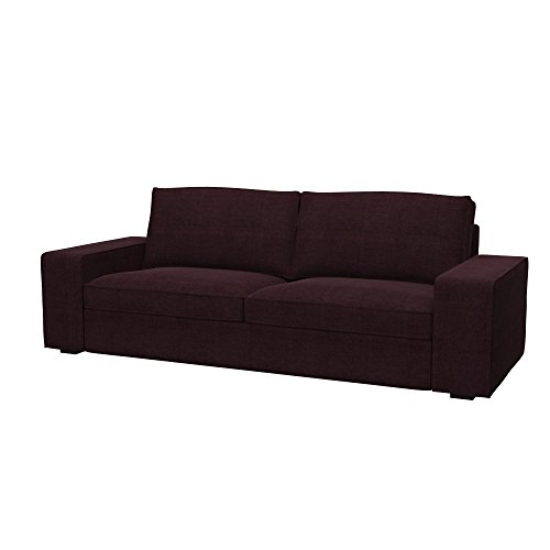  Soferia Fodera Extra Ikea KIVIK Divano a 3 posti, Tessuto Elegance Dark Brown