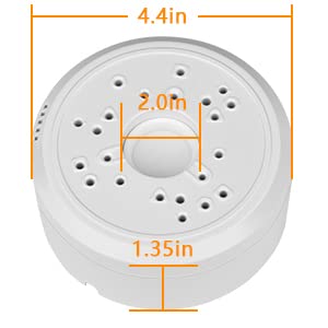 Universal Junction Box for Bullet Security Camera,Dome Camera Junction Box Mount Bracket, Indoor/Outdoor Wall Ceiling Mount Hide Cable Junction Base Boxes for Reolink Solar Panel (4pcs) - Thumbnail 2