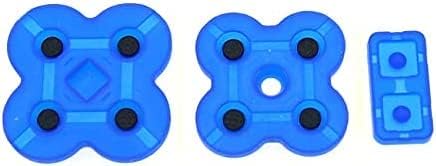 Conductive Rubber Button Pad Set Replacement Part for DS Lite NDSL DSL Silicone Buttons (Blue)