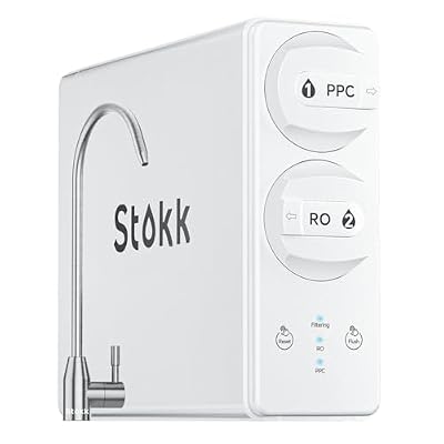 Stokk Reverse Osmosis System, 8 Stage Tankless Reverse Osmosis Water Filter, Reduces PFAS TDS, Under Sink RO System, 2:1 Pure to Drain, 400 GPD, NSF/ANSI 58, FCC Listed, S1